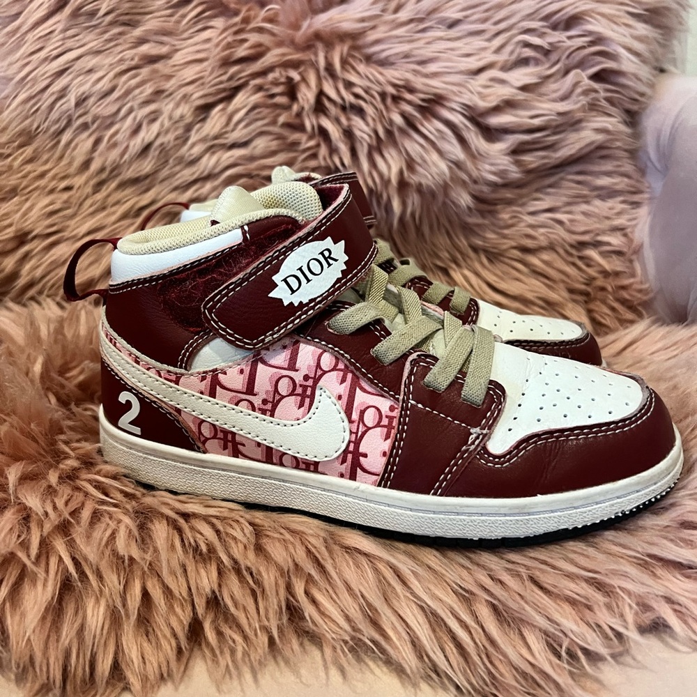 Dior air Jordan red sneakers